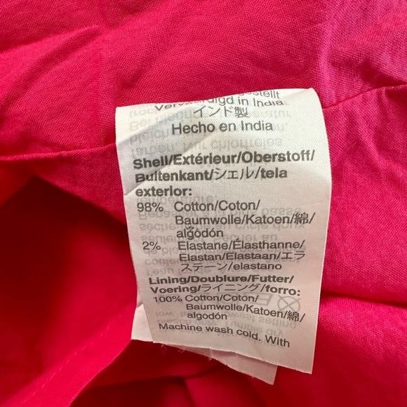 J.Crew Pink Midi Sleeveless Ruffled Neckline Tiered Pink Dress size 6 - Picture 17 of 17